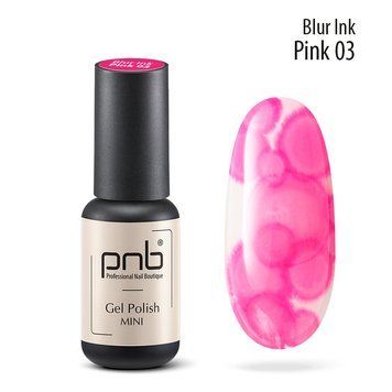 Аква-чорнила для дизайну нігтів PNB 03/ Blur ink Pink/ рожеві 4 мл PNB-1913 фото