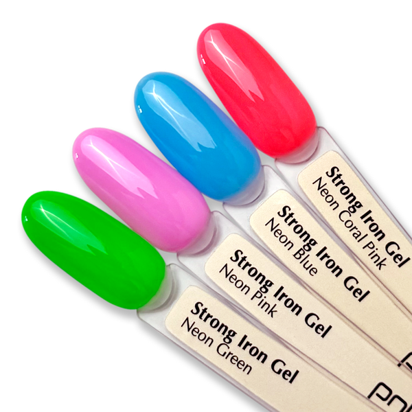PNB UV/LED Strong Iron Gel, Neon Pink, 8 ml PNB-4390 фото