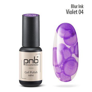 Аква-чорнила для дизайну нігтів PNB 04 / Blur ink Violet/ фиолетовие 4 мл PNB-1914 фото