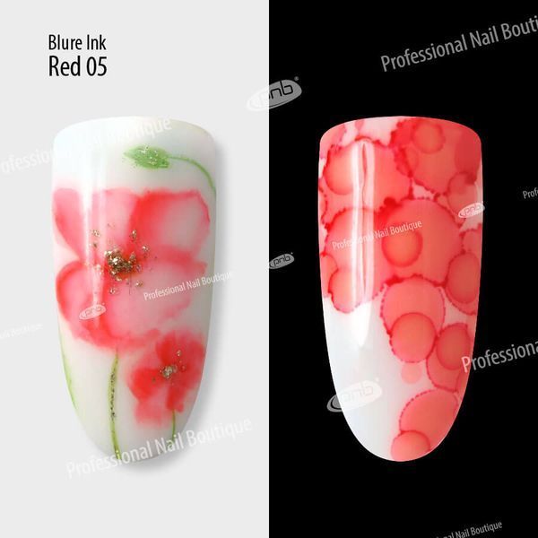 Аква-чорнила для дизайну нігтів PNB 05/ Blur ink Red / червоні 4 мл PNB-1915 фото