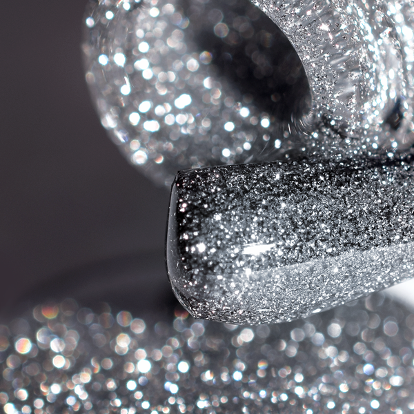 UV/LED Gel Polish SHOCK EFFECT 01 Silver PNB 8 ml PNB-2009 фото