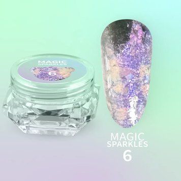 Сухі блискітки для нігтів Magic Sparkles №6 MS-06 фото