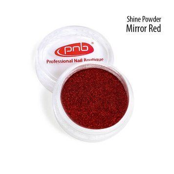 Втирка-блиск Зеркальний червоний PNB /Shine Powder Mirror Red PNB, 0,5 г (6 шт/упак) PNB-8017 фото