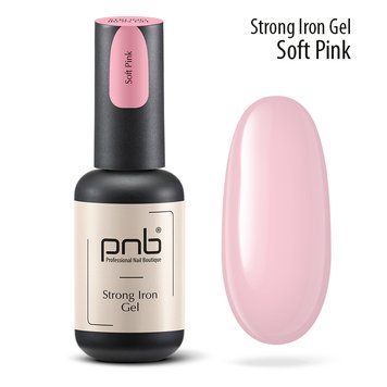 PNB UV/LED Strong Iron Gel, Soft Pink, 8 ml PNB-4239 фото