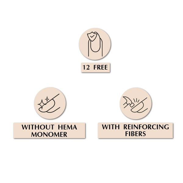 PNB UV/LED Revital Fiber Base, Floral Nude, HEMA FREE 17 ml PNB-4016 фото